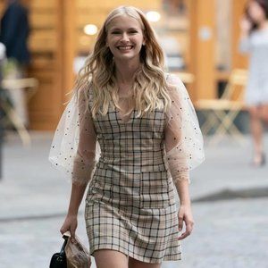 Zara Tulle Polka Dot Top - as seen on Camille on Emily in Paris